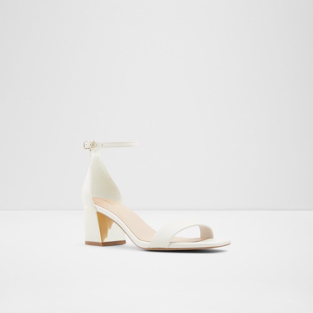 Talon Bloc Aldo Kedeaviel High Sandal Blanche Femme | KJXJ-11549337