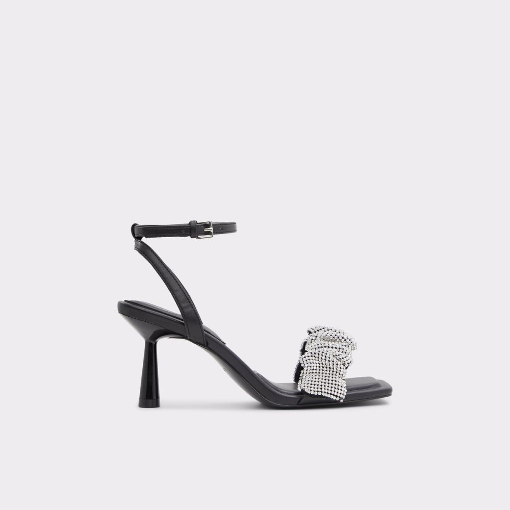 Talons Aldo Floria Talons Sandal Noir Femme | HBPC-21688670