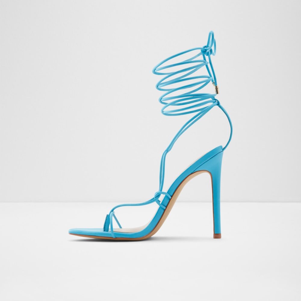 Sandales Aldo Glaosa Lanières Talons Sandal - Stiletto Bleu Femme | BUTA-92715069