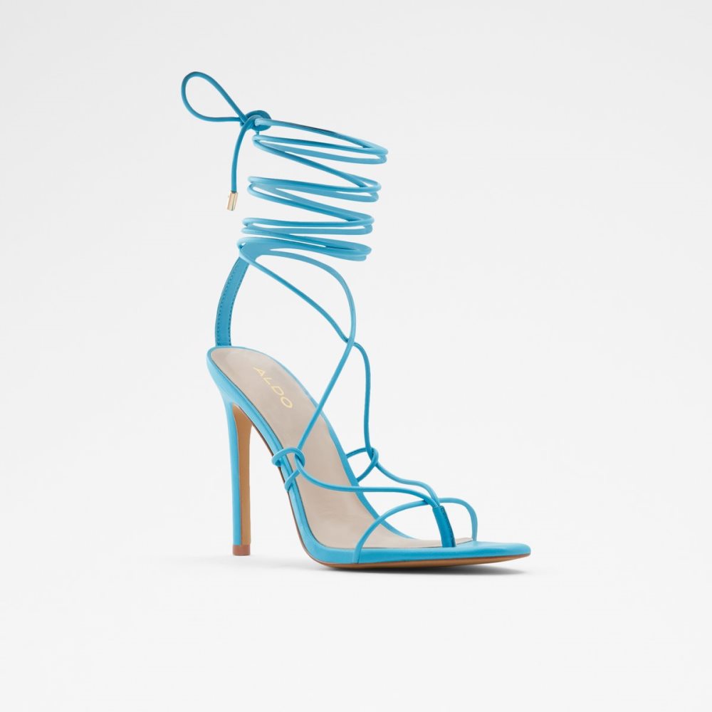 Sandales Aldo Glaosa Lanières Talons Sandal - Stiletto Bleu Femme | BUTA-92715069