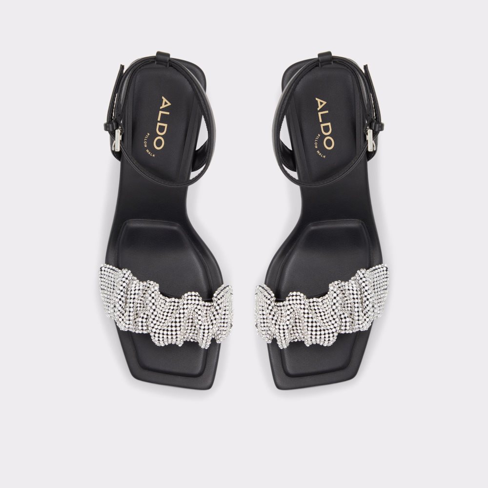 Talons Aldo Floria Talons Sandal Noir Femme | HBPC-21688670