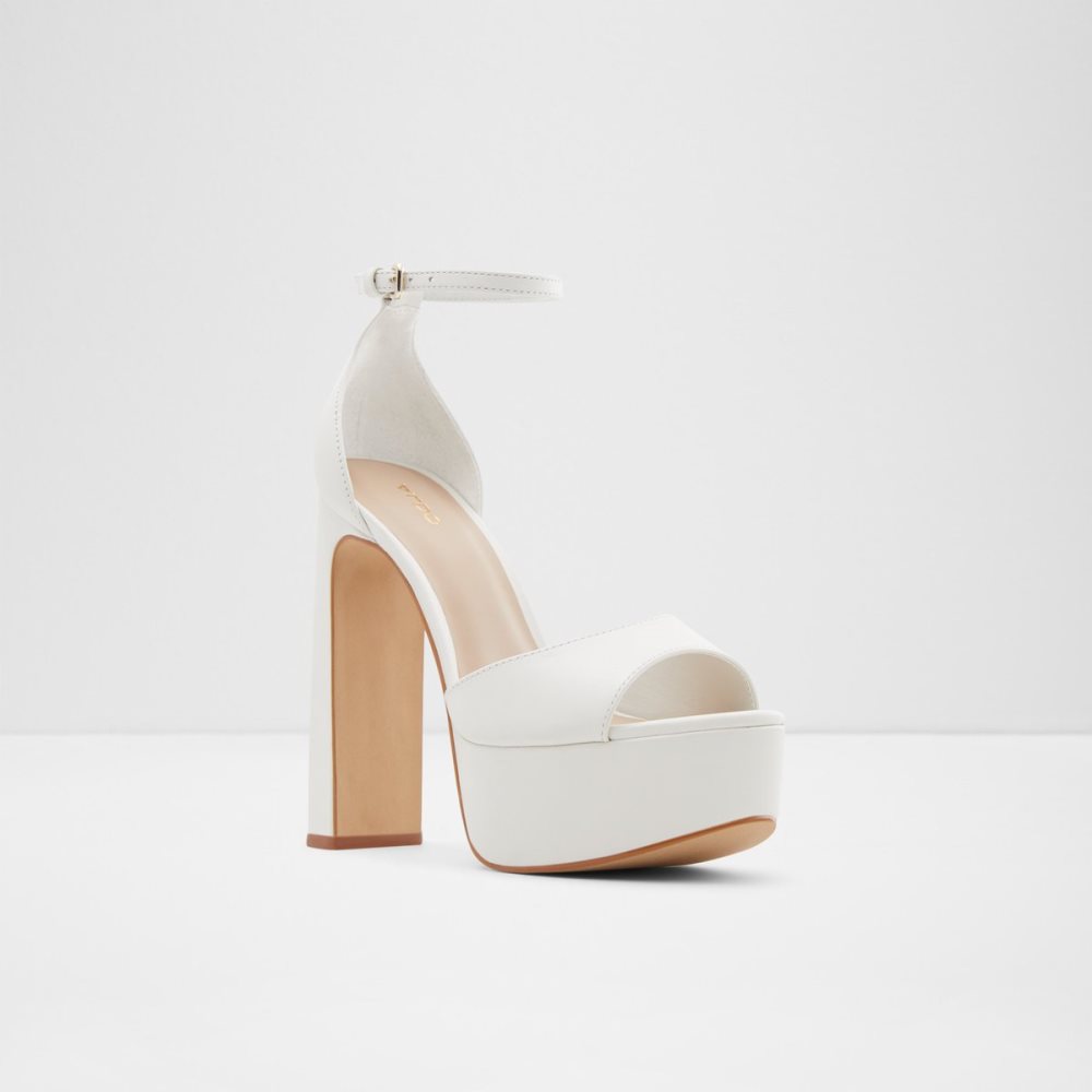 Chaussures Plateforme Aldo Posh High Sandal - Blanche Femme | CTUU-62073398