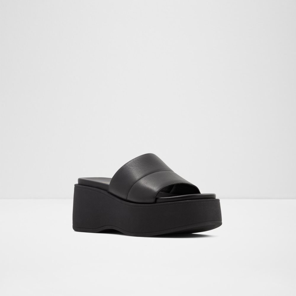 Sandales Aldo Libby Wedge Sandal - Wedge Noir Femme | AWYT-50970943