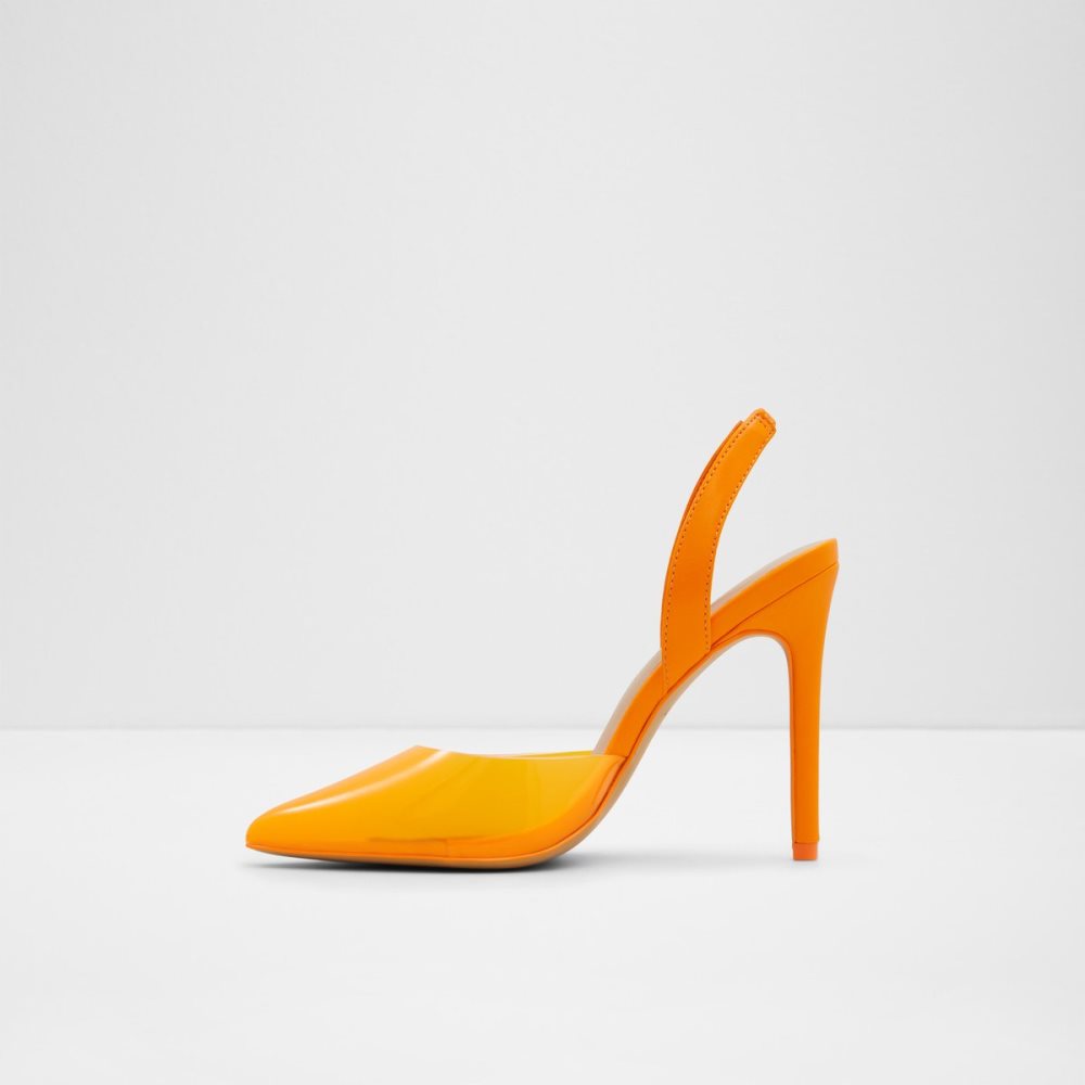 Talons Aldo Marie Brides Back High - Stiletto Orange Femme | WKQH-36676154