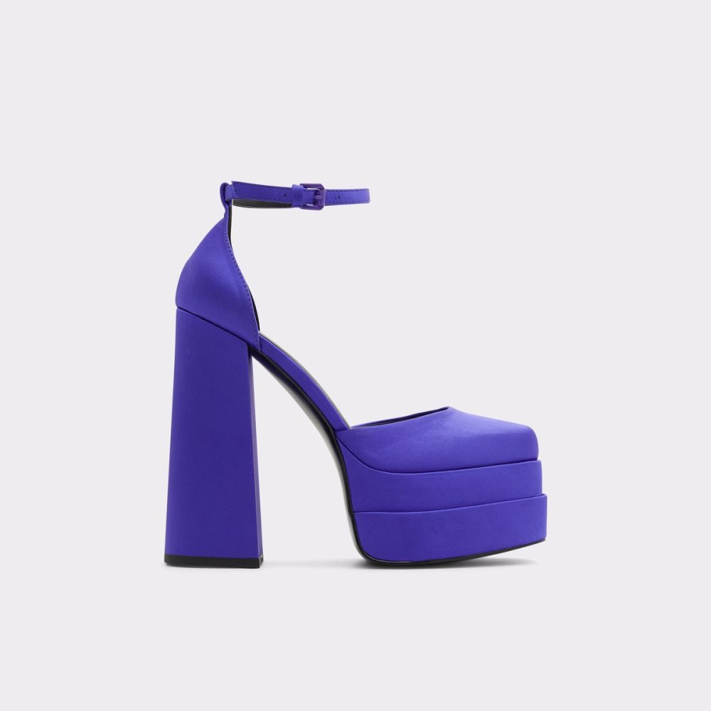 Chaussures Plateforme Aldo Grandle Brides Talons - Plateforme Violette Clair Femme | AYEG-80428794