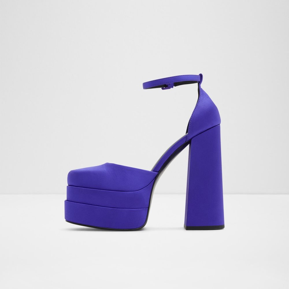 Chaussures Plateforme Aldo Grandle Brides Talons - Plateforme Violette Clair Femme | AYEG-80428794