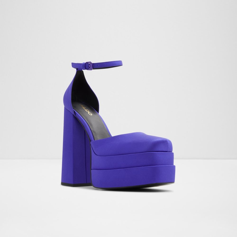 Chaussures Plateforme Aldo Grandle Brides Talons - Plateforme Violette Clair Femme | AYEG-80428794