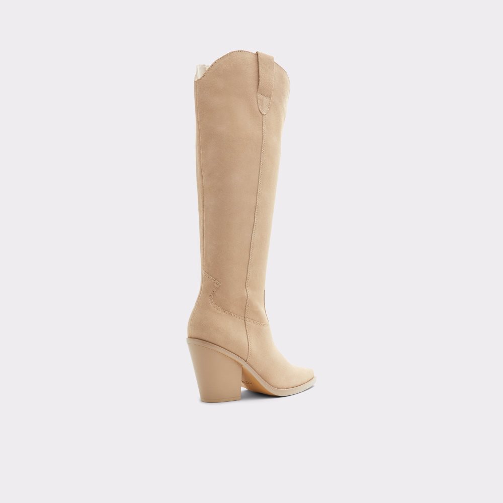 Bottes Hautes Aldo Nevada Western Knee-hign Beige Femme | KKUC-00996503