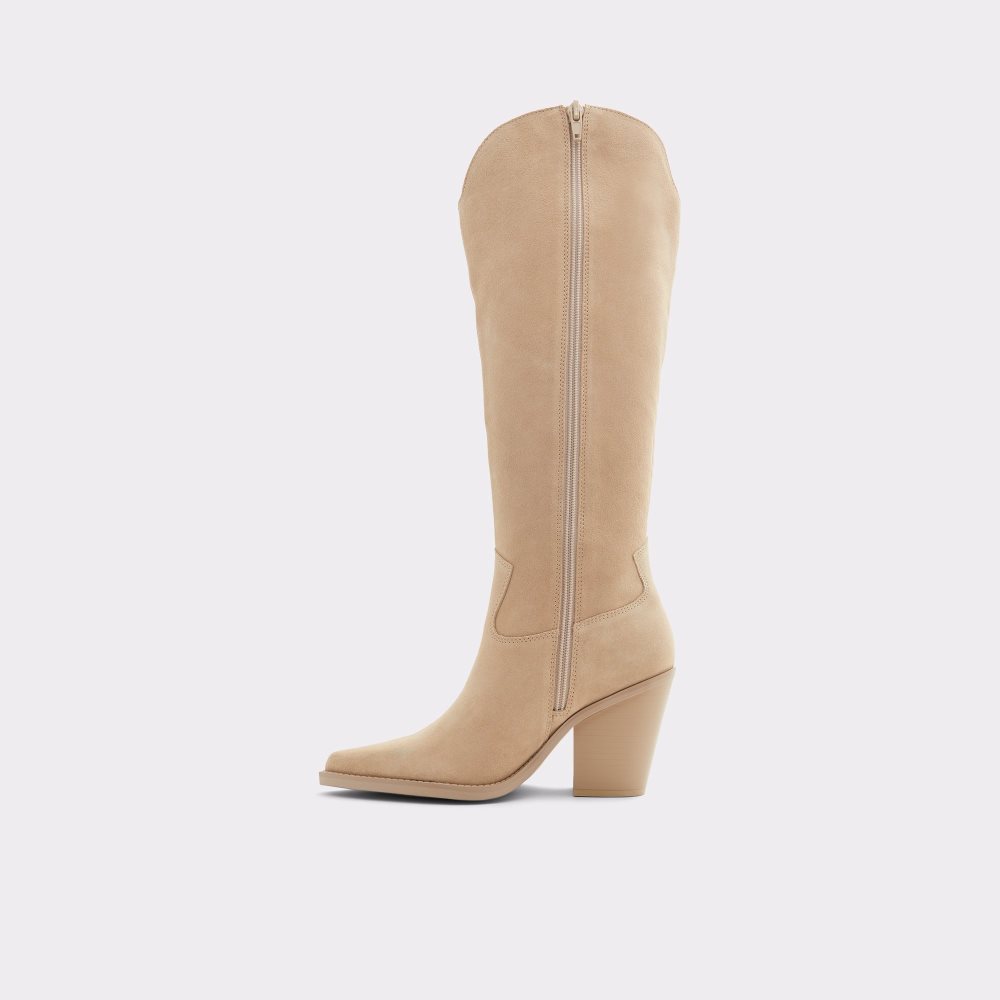 Bottes Hautes Aldo Nevada Western Knee-hign Beige Femme | KKUC-00996503