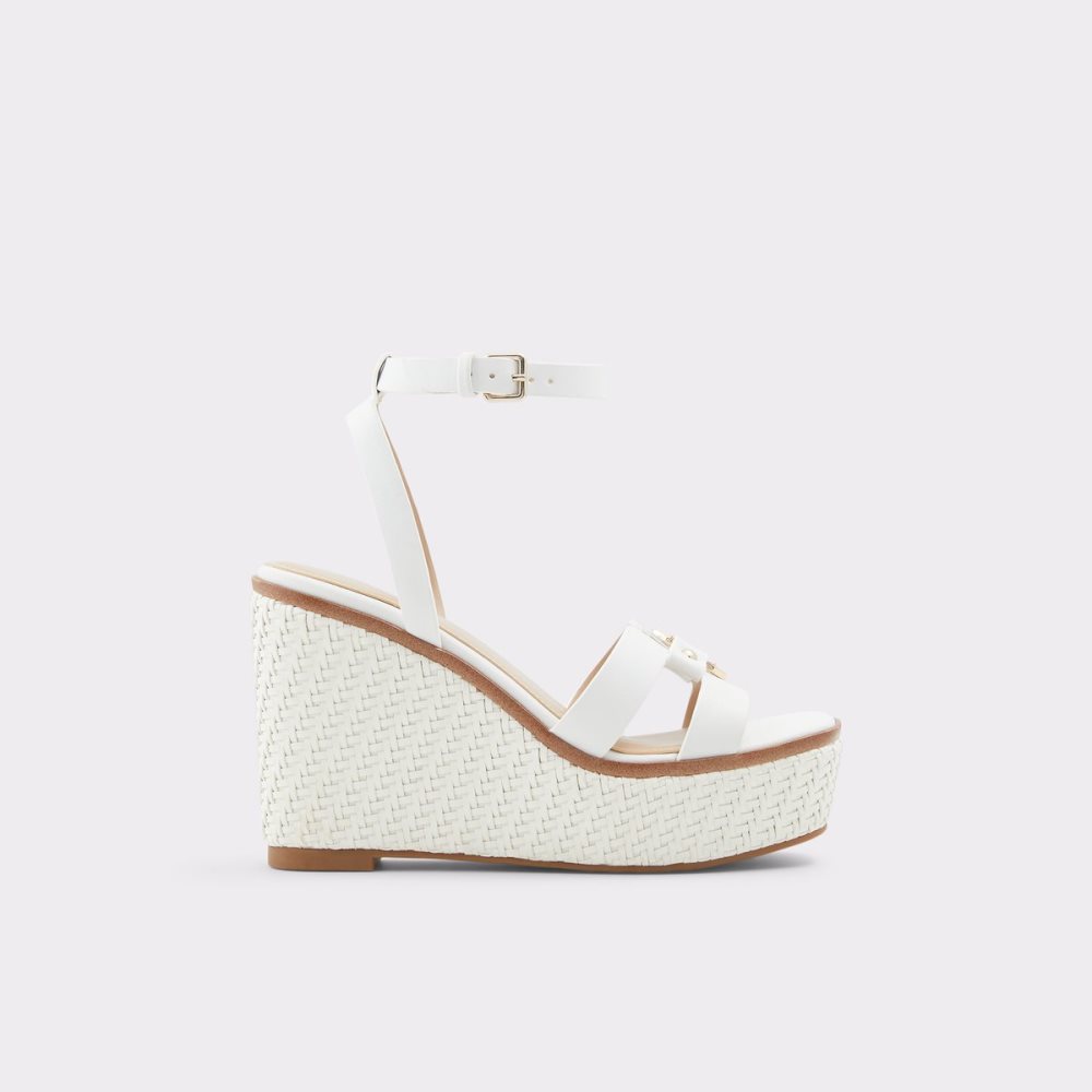 Sandales Aldo Onan Wedge Sandal - Wedge Blanche Femme | JNQR-48560645