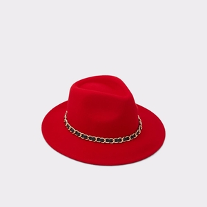 Chapeaux Aldo Wesley Fedora Rouge Femme | LHNU-61694495