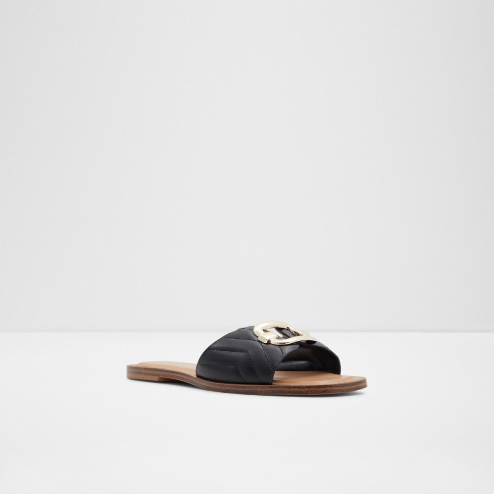 Sandales Aldo Qelajar Claquette Sandal Noir Femme | IXJG-52496691