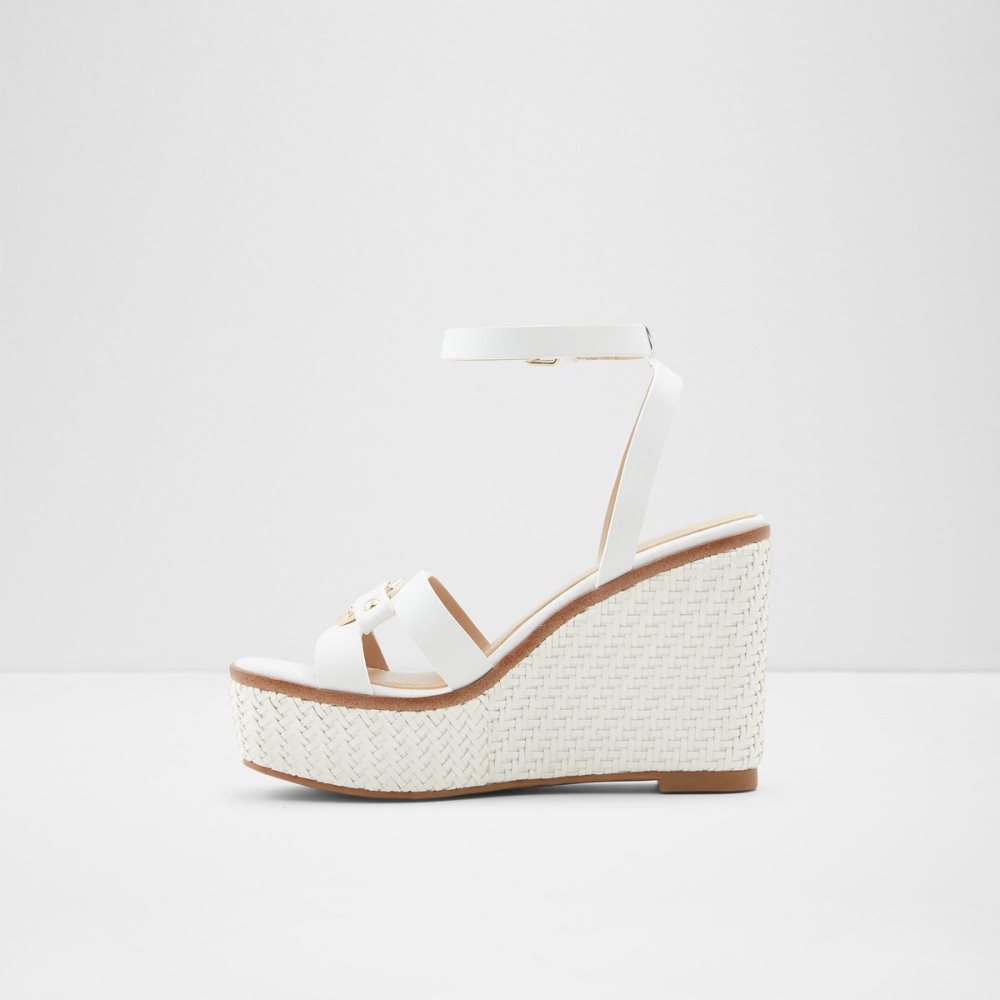 Sandales Aldo Onan Wedge Sandal - Wedge Blanche Femme | JNQR-48560645