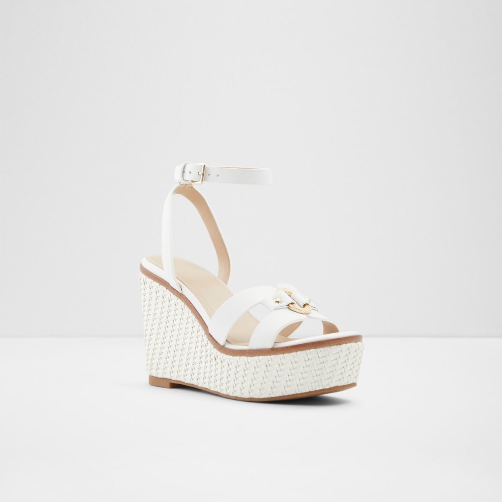 Sandales Aldo Onan Wedge Sandal - Wedge Blanche Femme | JNQR-48560645