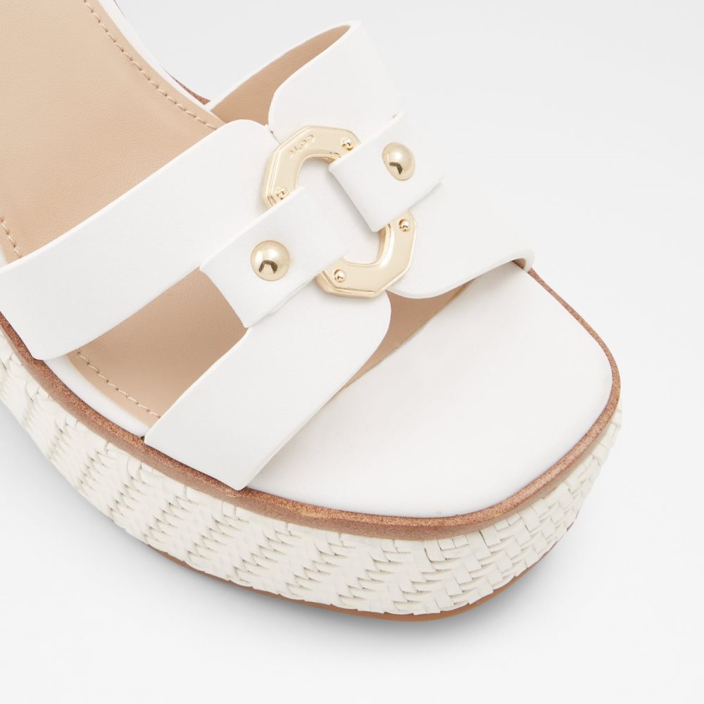 Sandales Aldo Onan Wedge Sandal - Wedge Blanche Femme | JNQR-48560645