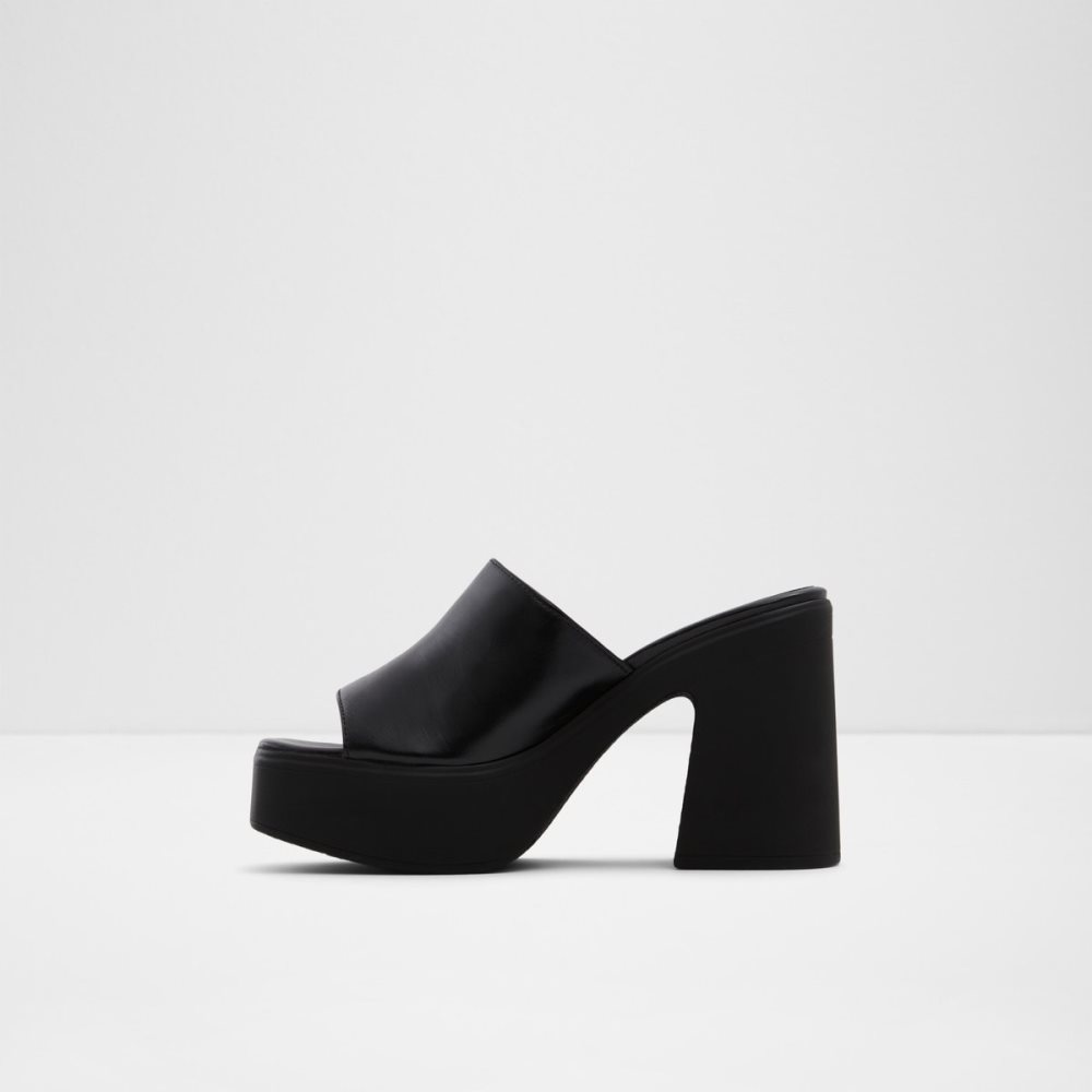 Chaussures Plateforme Aldo Melcee Talons Mule - Plateforme Noir Femme | DBHE-83666293