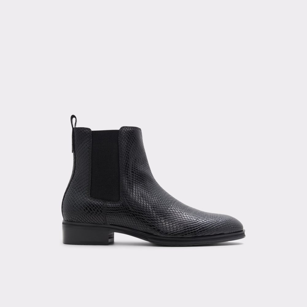 Bottines Chelsea Aldo Druven Noir Serpent Homme | YPIQ-09836335