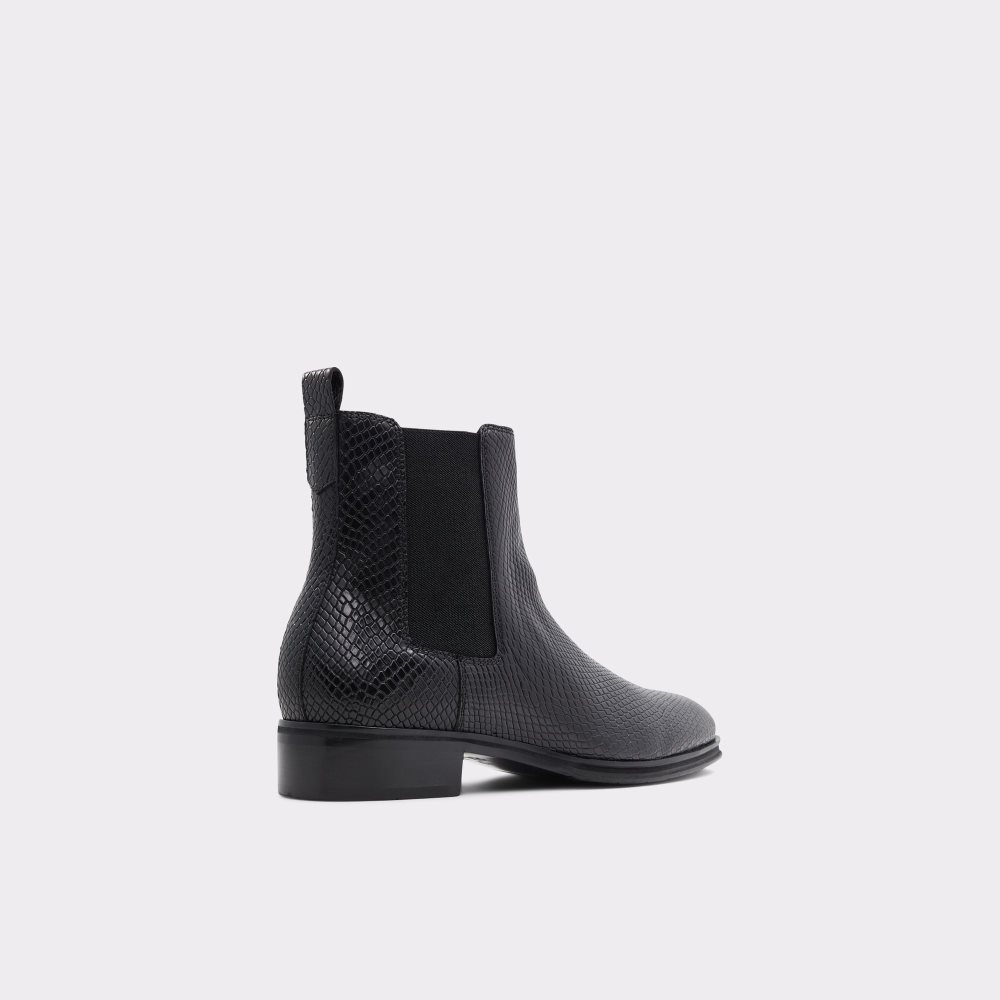 Bottines Chelsea Aldo Druven Noir Serpent Homme | YPIQ-09836335