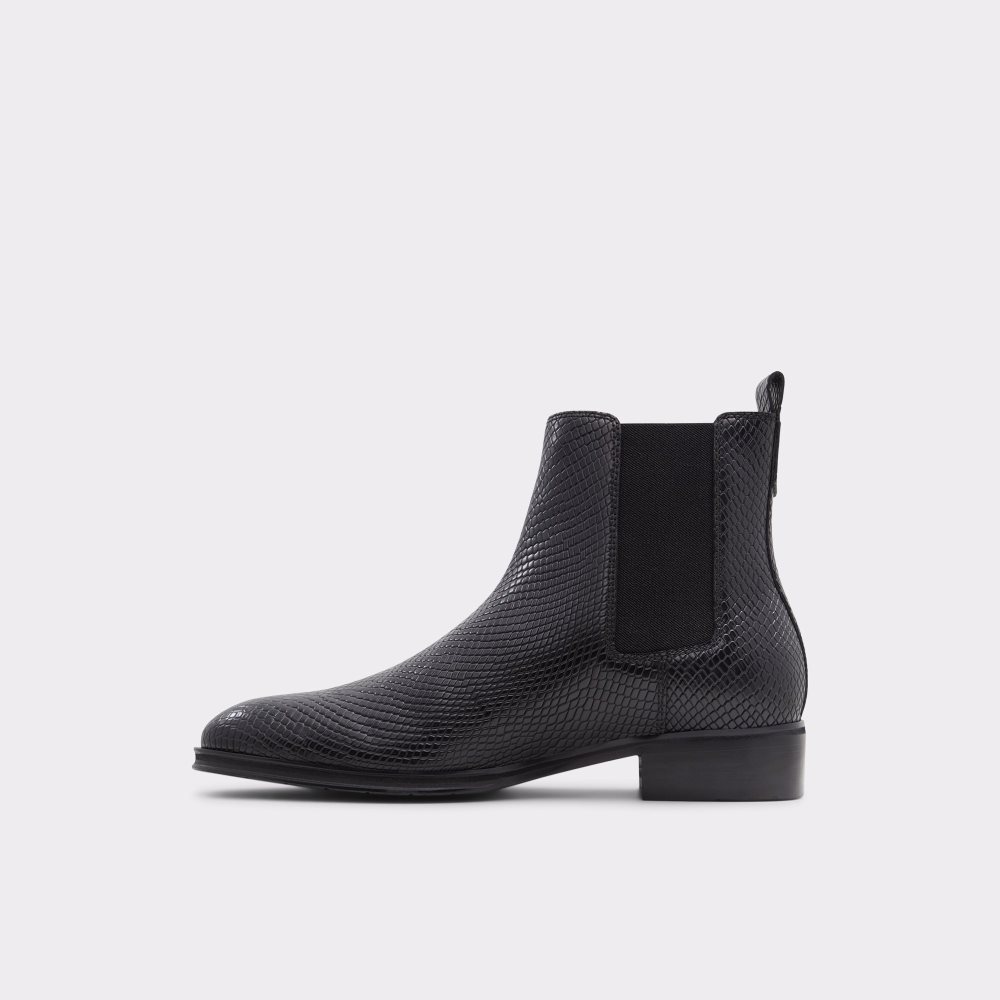 Bottines Chelsea Aldo Druven Noir Serpent Homme | YPIQ-09836335