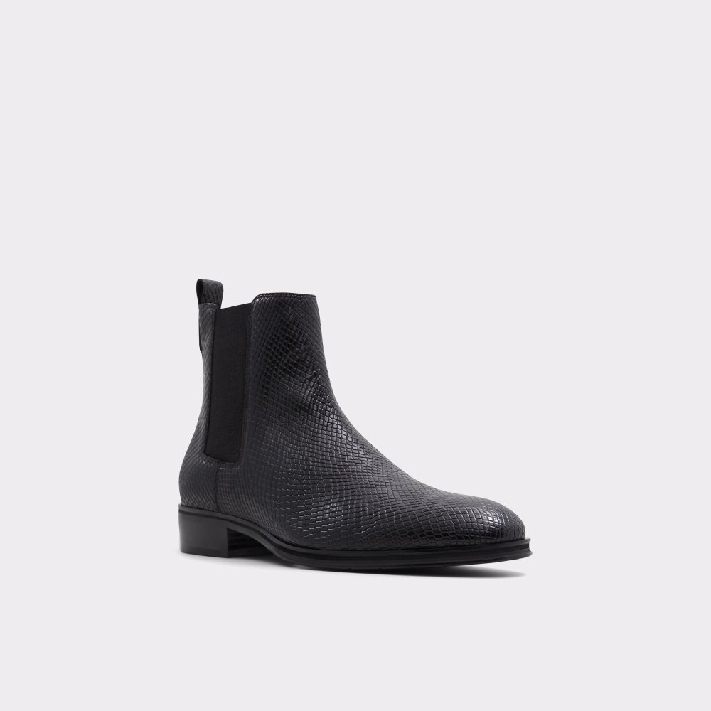 Bottines Chelsea Aldo Druven Noir Serpent Homme | YPIQ-09836335