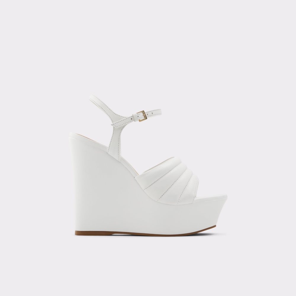 Sandales Aldo Parri Talons Sandal - Wedge Blanche Femme | QYYO-59827043