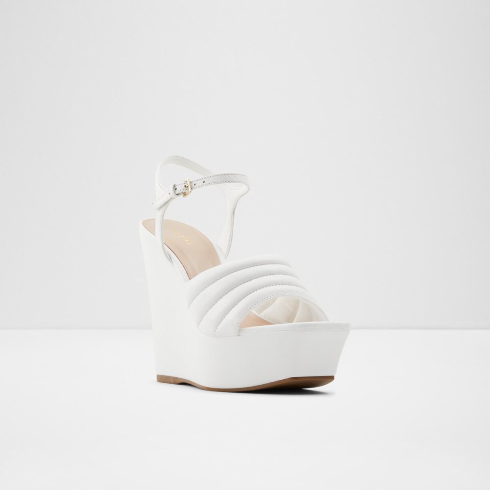 Sandales Aldo Parri Talons Sandal - Wedge Blanche Femme | QYYO-59827043