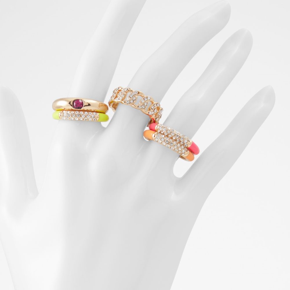 Bague Aldo Griran Stackable Rings Multicolore Clair Femme | MADD-58085628