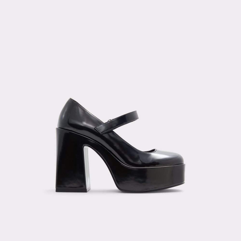 Chaussures Plateforme Aldo Dorothee Talons Mary Janes - Plateforme Noir Femme | WCFI-74130378