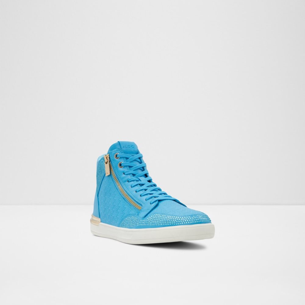 Baskets Aldo Sauerbergg High Top Bleu Clair Homme | IGHM-78626459