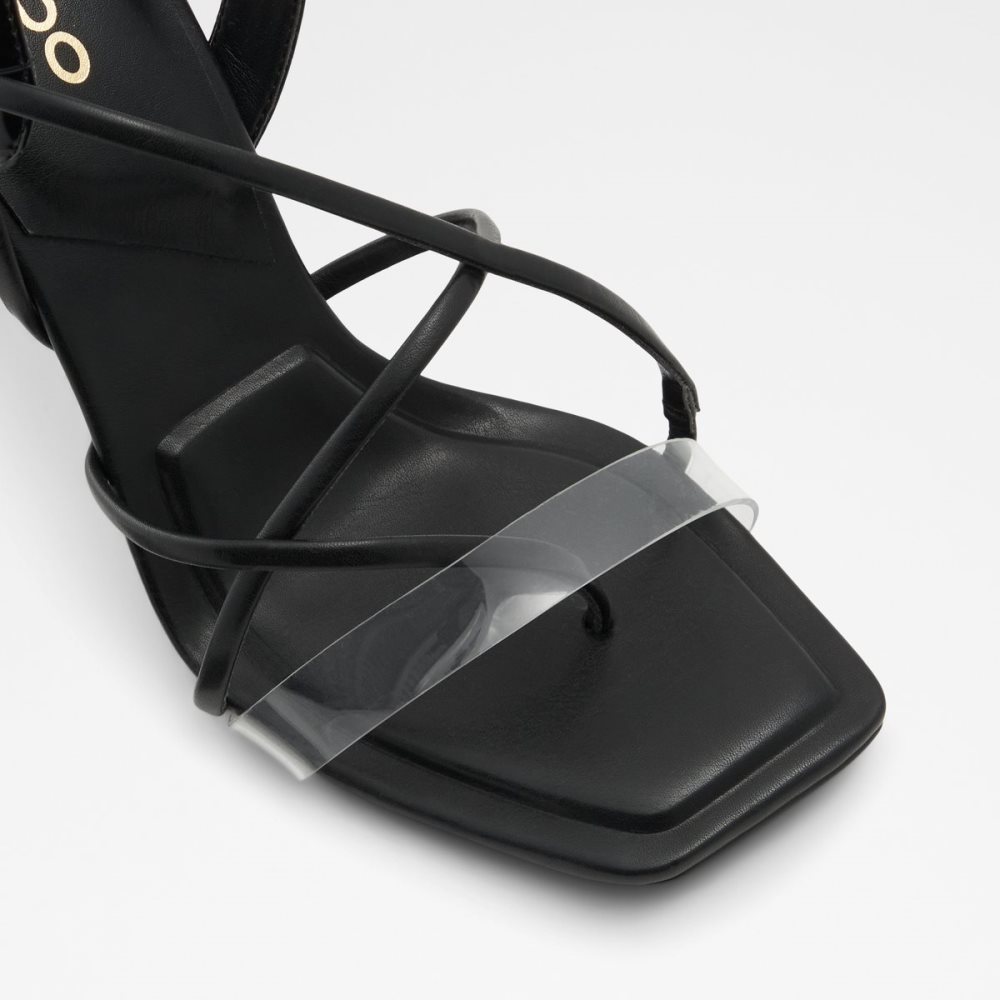 Sandales Aldo Juliet Lanières Sandal Noir Femme | KSZN-07487707