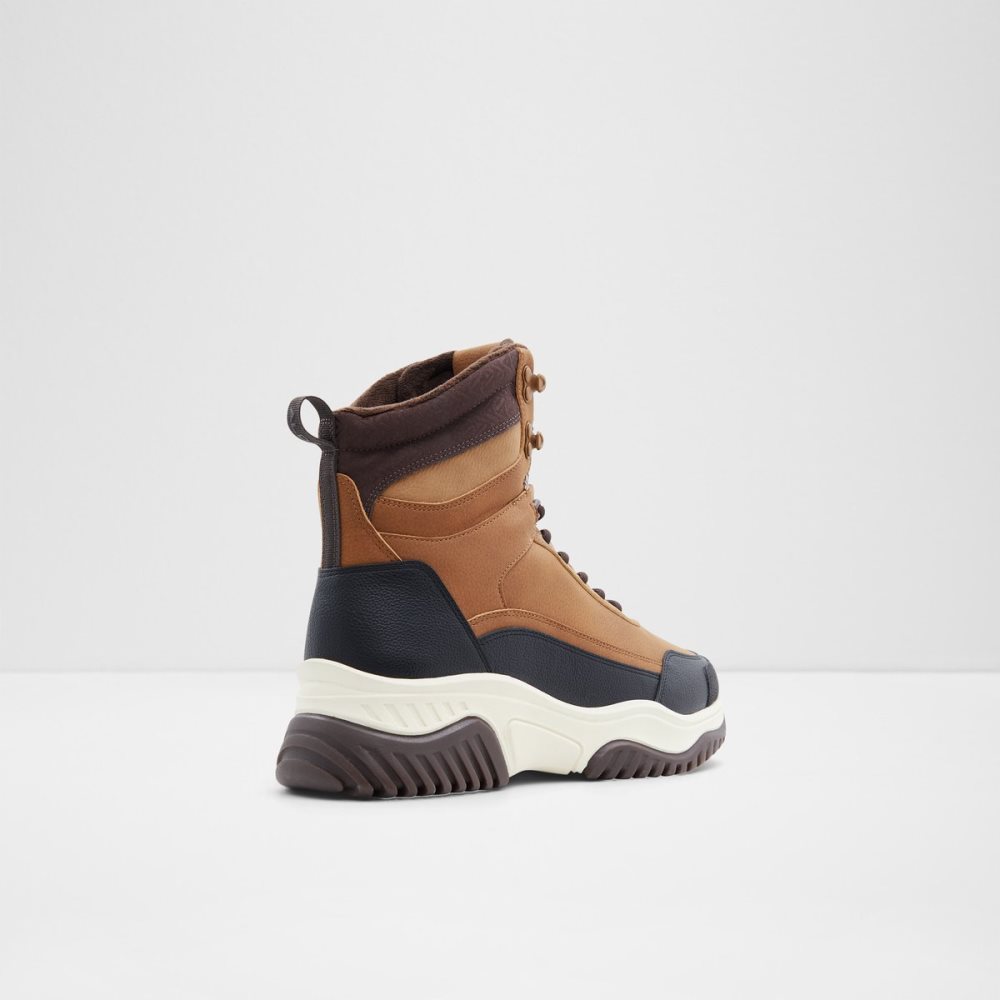 Bottes de Pluie Aldo Mountrock High Top - Jogger Sole Marron Clair Homme | ELHV-97008992