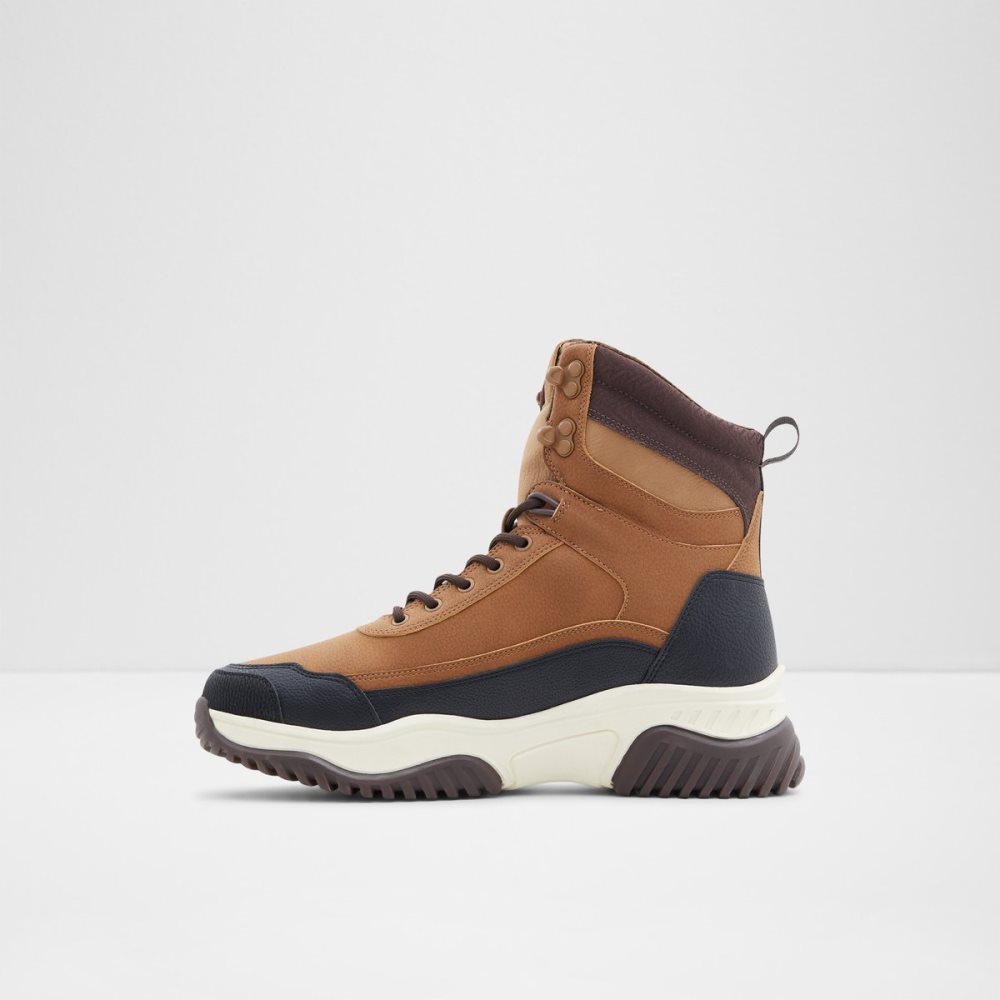 Bottes de Pluie Aldo Mountrock High Top - Jogger Sole Marron Clair Homme | ELHV-97008992