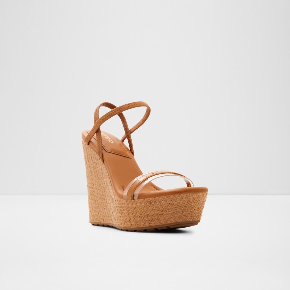 Sandales Aldo Bodish Wedge Sandal - Wedge Beige Foncé Femme | INQD-74969452