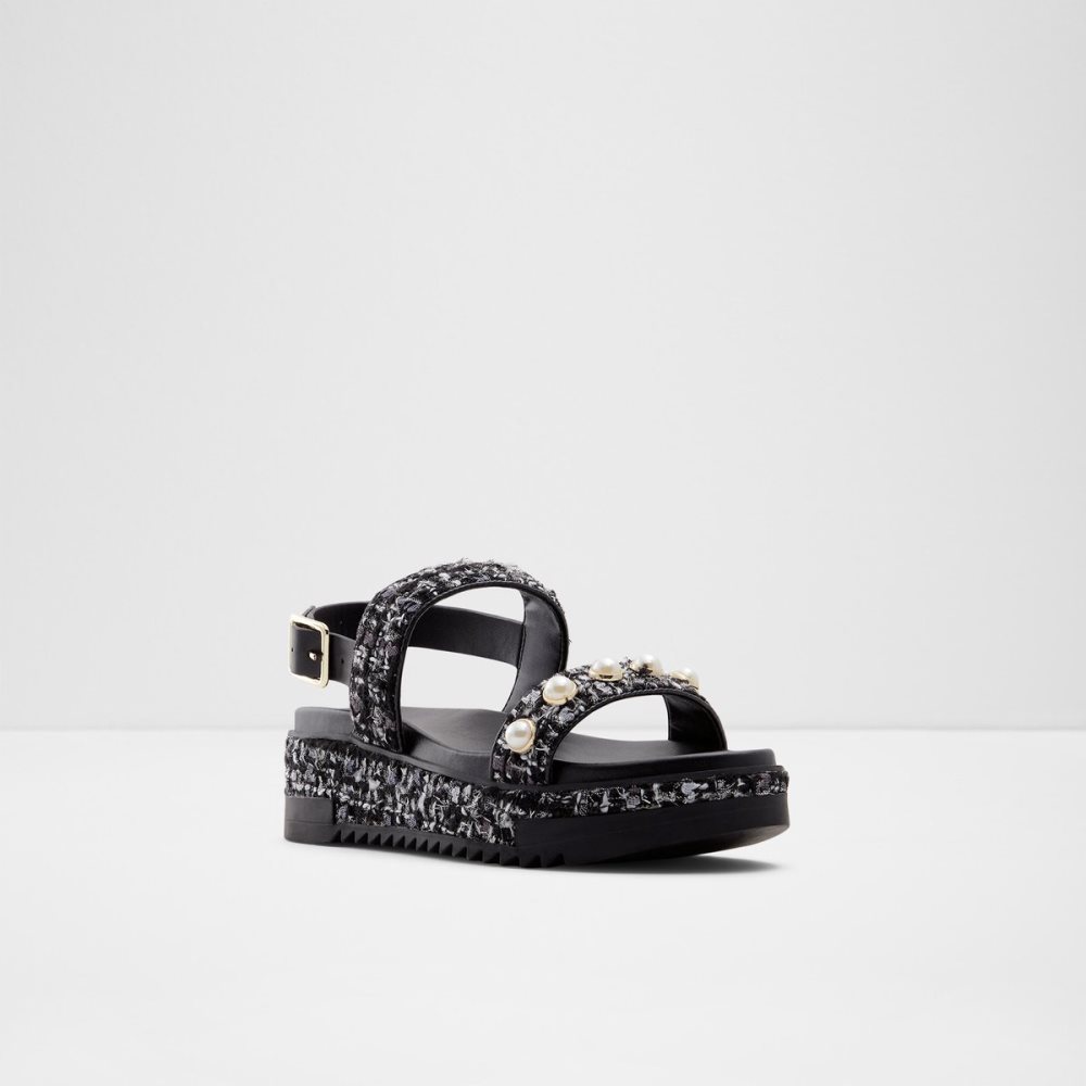 Sandales Aldo Lapalma Wedge Sandal - Flatform Noir Femme | TJFJ-83954276