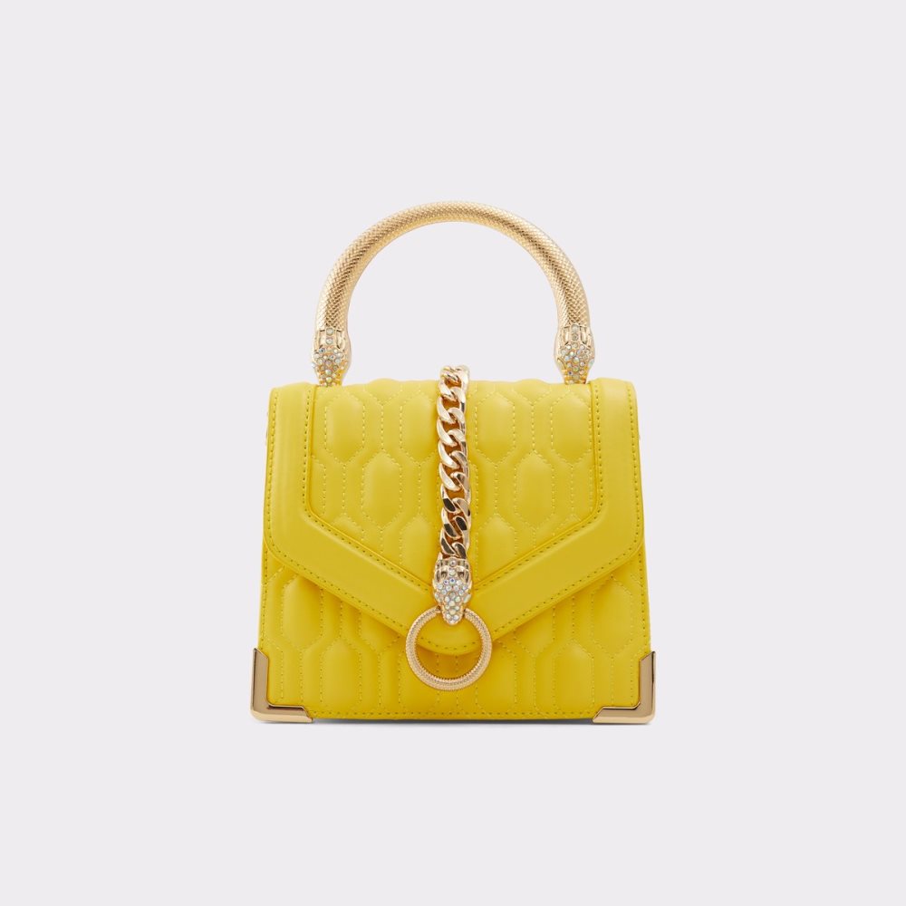 Sac à Main Aldo Easwen Top Handle Jaune Femme | RZZM-55817083