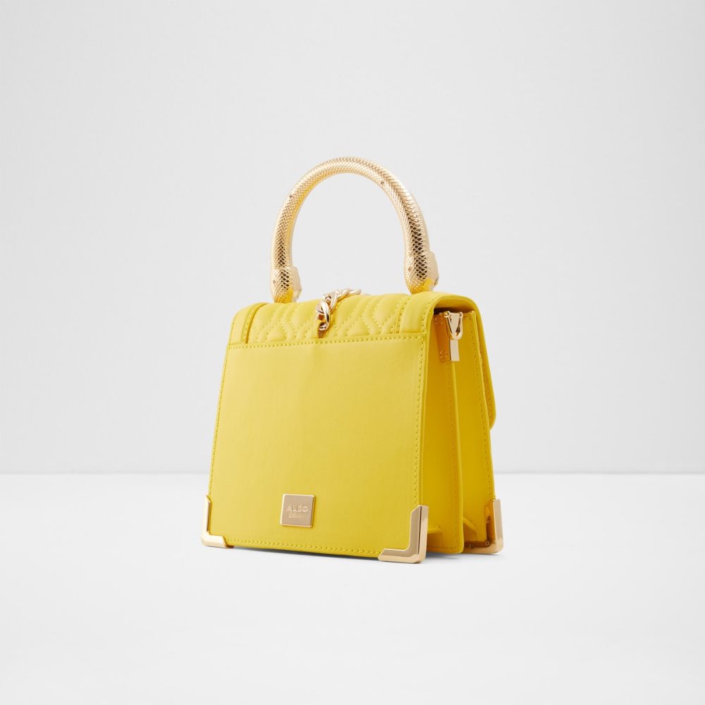 Sac à Main Aldo Easwen Top Handle Jaune Femme | RZZM-55817083