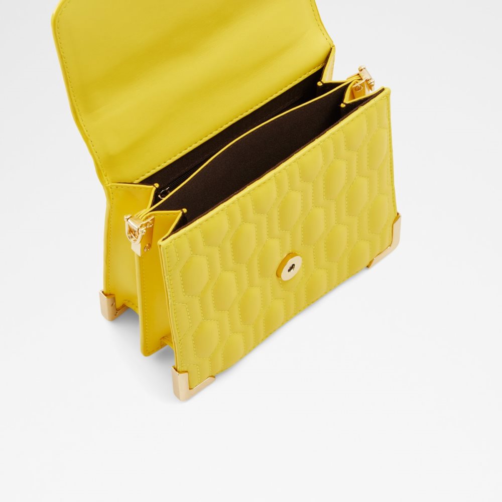 Sac à Main Aldo Easwen Top Handle Jaune Femme | RZZM-55817083