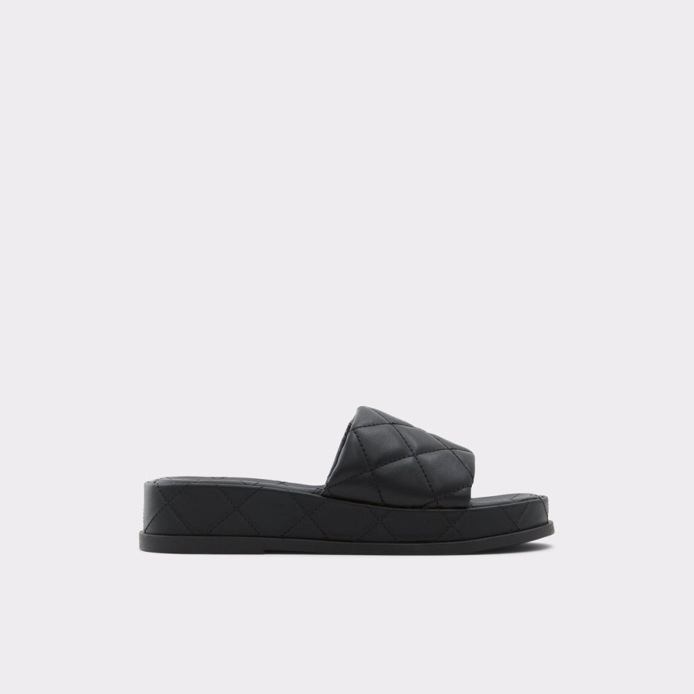 Sandales Aldo Carreaux Claquette Sandal - Flatform Noir Femme | SRFZ-79174346