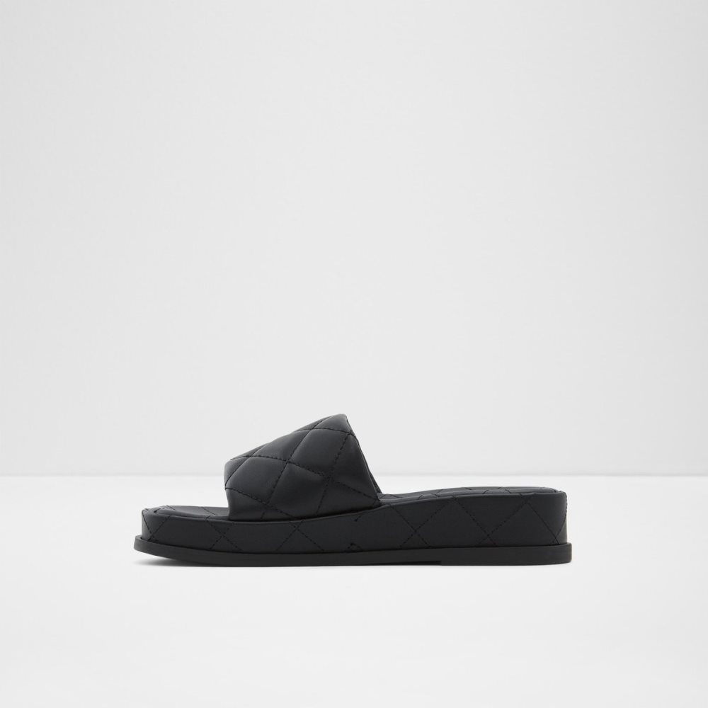 Sandales Aldo Carreaux Claquette Sandal - Flatform Noir Femme | SRFZ-79174346