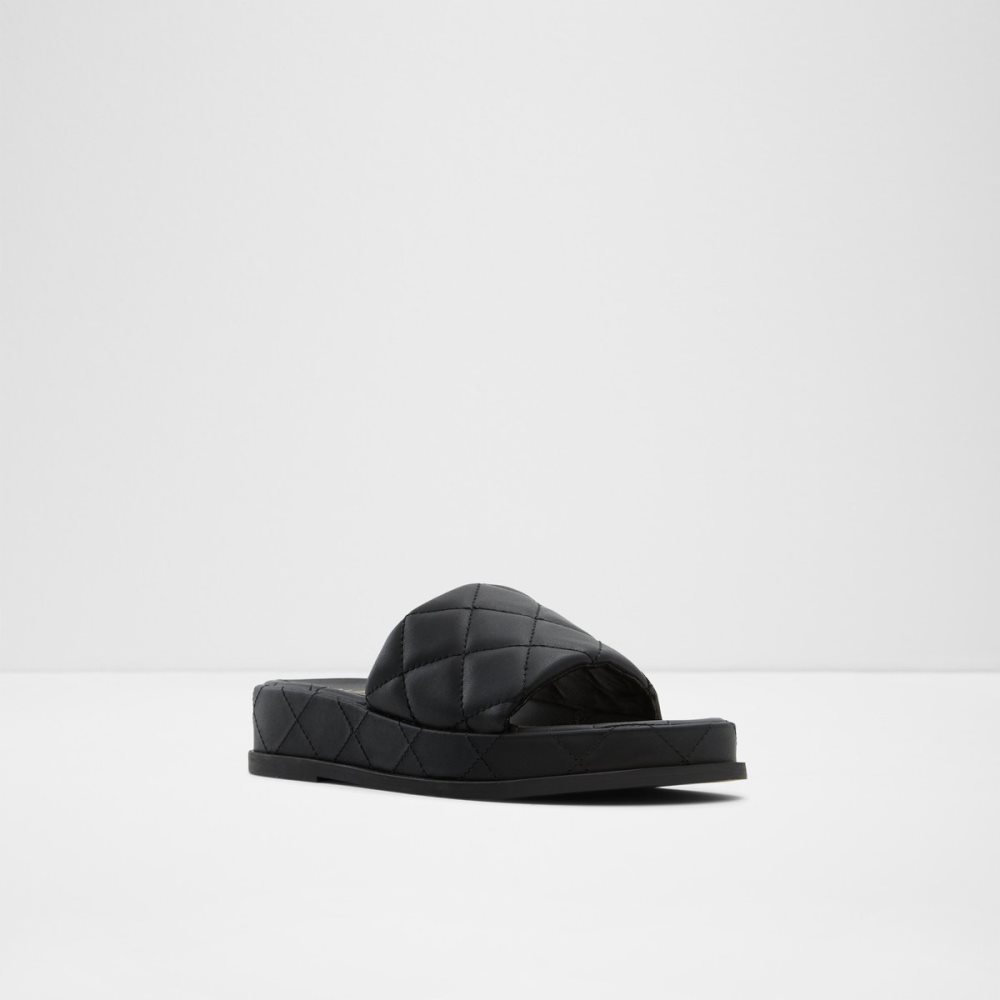 Sandales Aldo Carreaux Claquette Sandal - Flatform Noir Femme | SRFZ-79174346