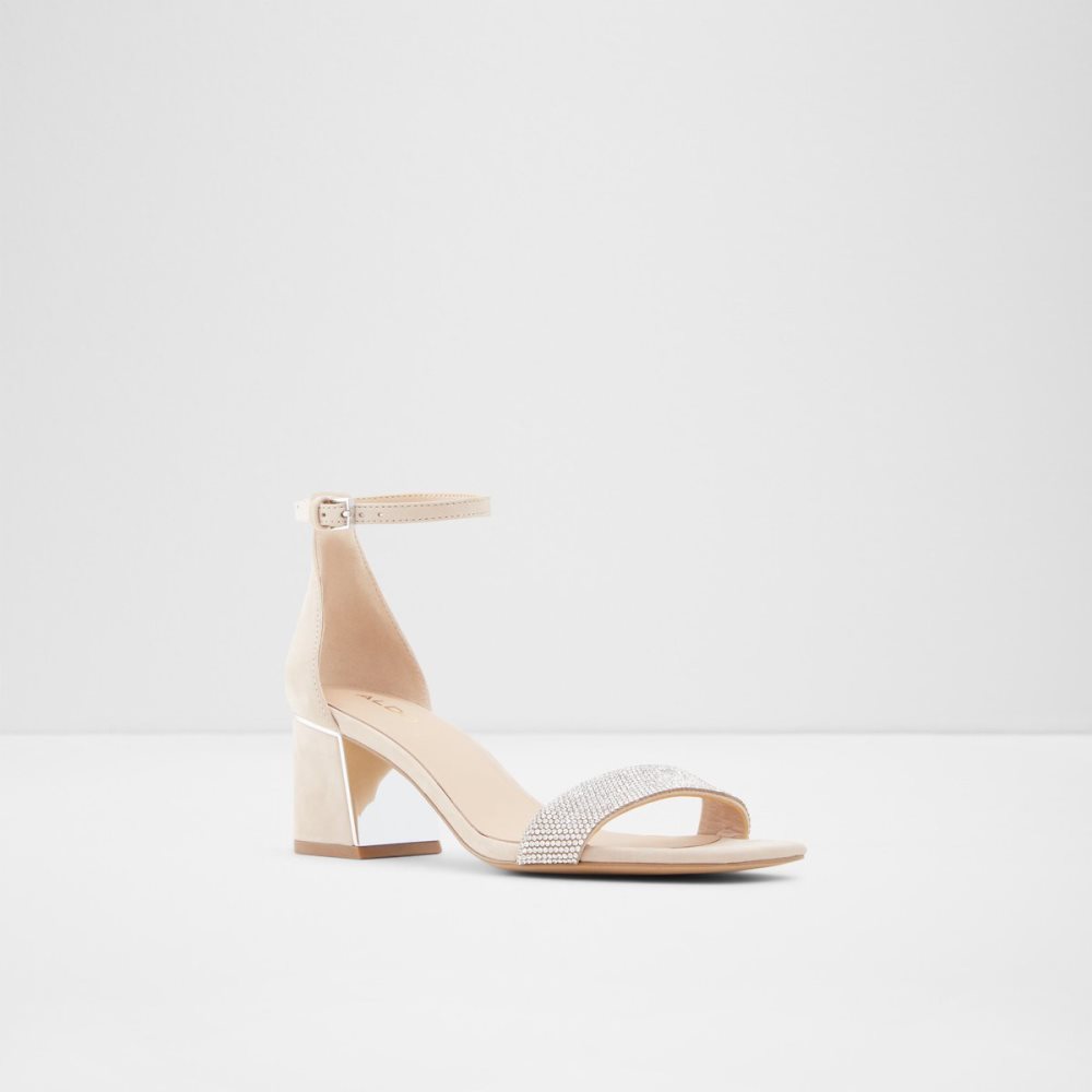 Talon Bloc Aldo Kedeaviel High Sandal Beige Femme | ANOG-26633332