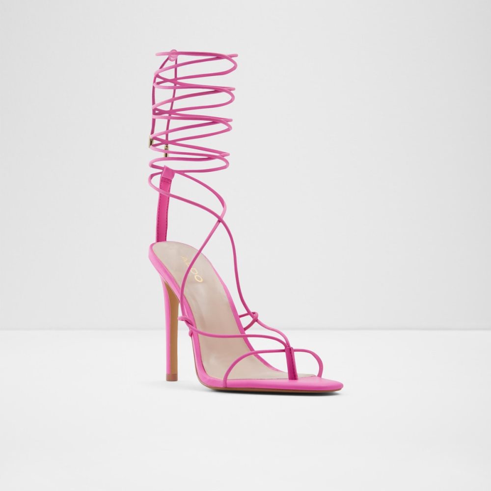 Sandales Aldo Glaosa Lanières Talons Sandal - Stiletto Rose Femme | HLSE-34285801