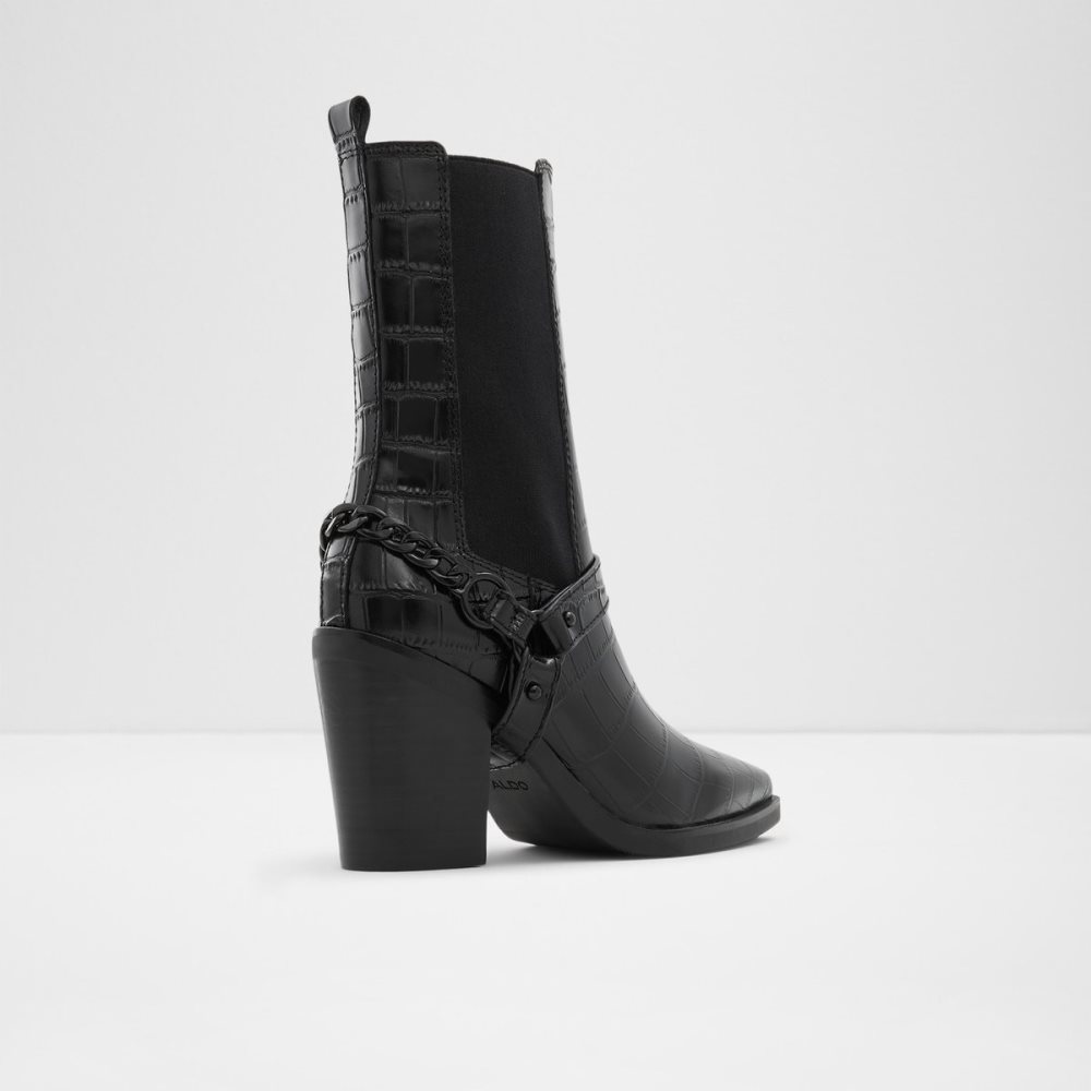 Bottines Chelsea Aldo Campera Western - Noir Femme | XGNE-77139913