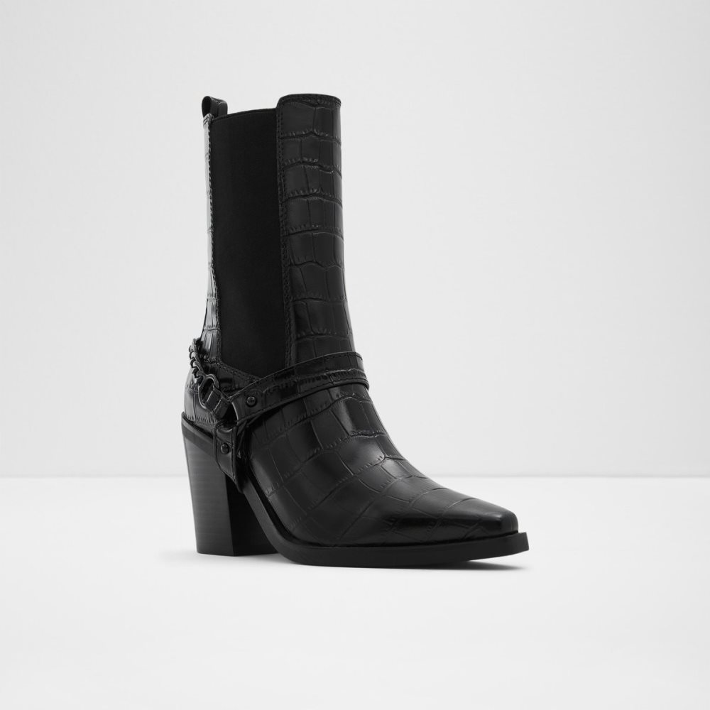 Bottines Chelsea Aldo Campera Western - Noir Femme | XGNE-77139913