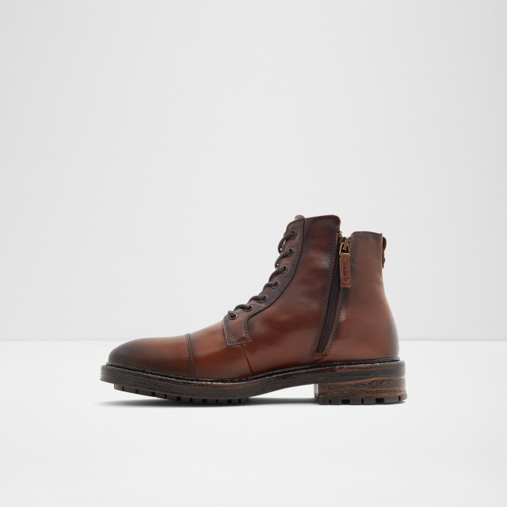 Bottes Habillées Aldo Adrardosien Dentelle-up Marron Foncé Homme | XGUG-08343067