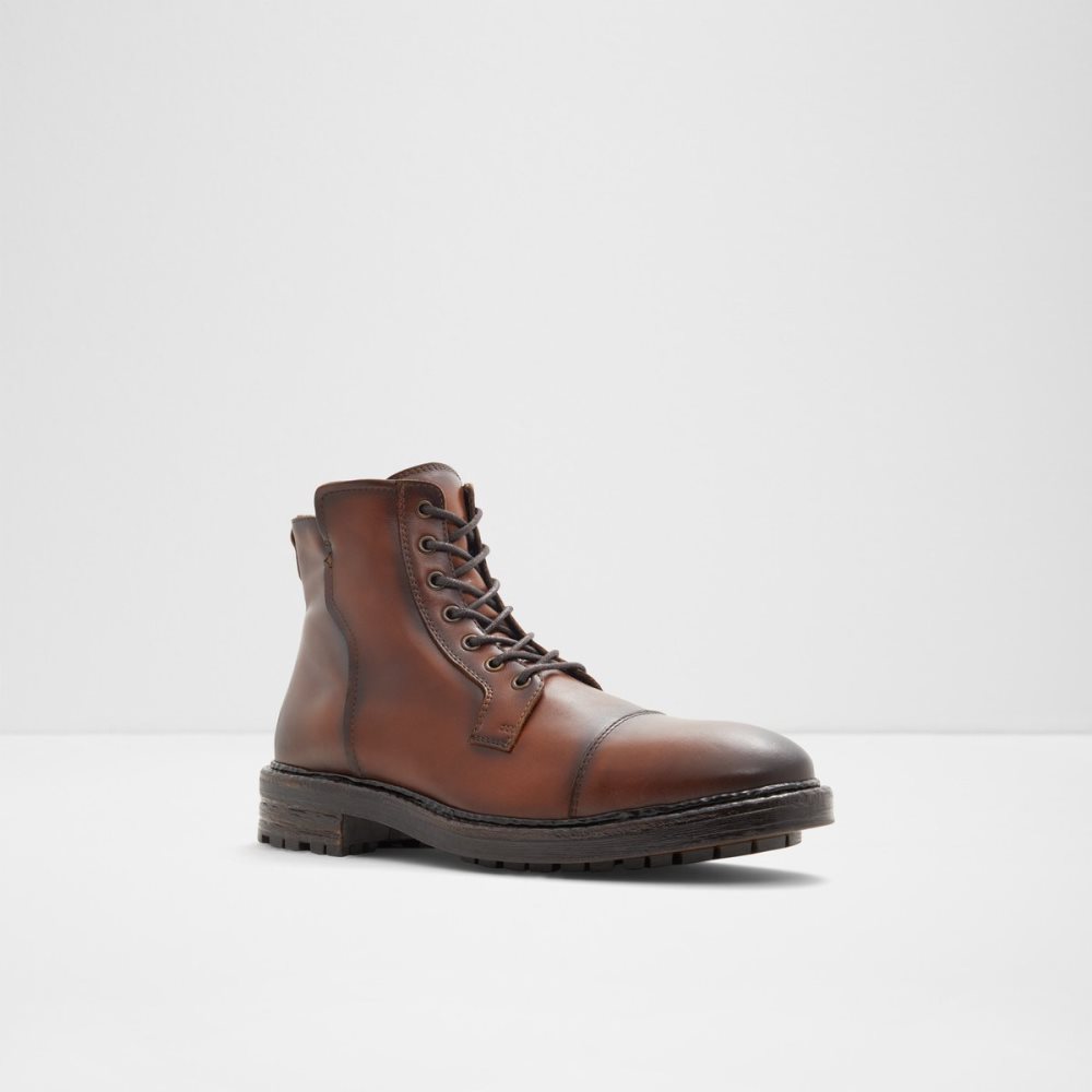 Bottes Habillées Aldo Adrardosien Dentelle-up Marron Foncé Homme | XGUG-08343067