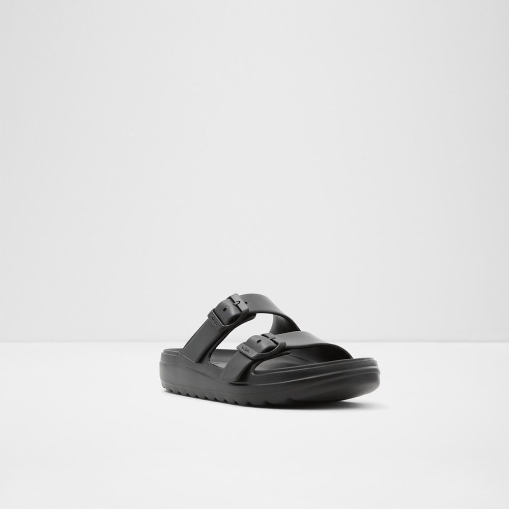 Sandales Aldo Eteiven Claquette Sandal Noir Femme | YQAG-89263814