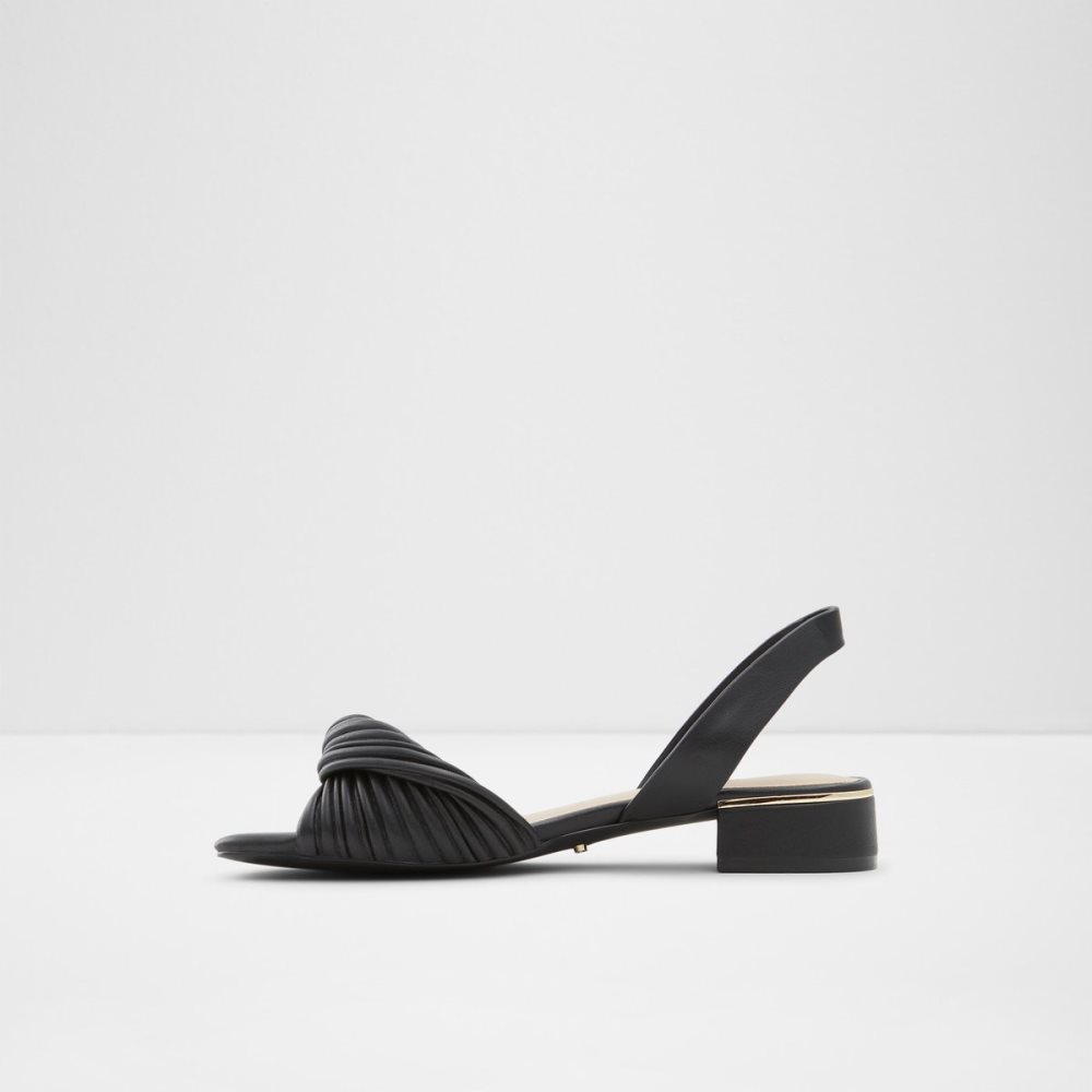 Talon Bloc Aldo Nabila Claquette Sandal Noir Femme | MKWO-27504881