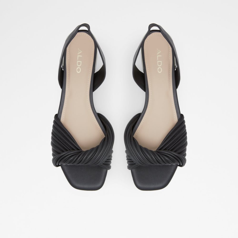 Talon Bloc Aldo Nabila Claquette Sandal Noir Femme | MKWO-27504881