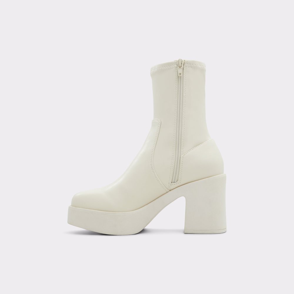 Bottines Aldo Upstep Blanche Femme | XQDZ-60216123